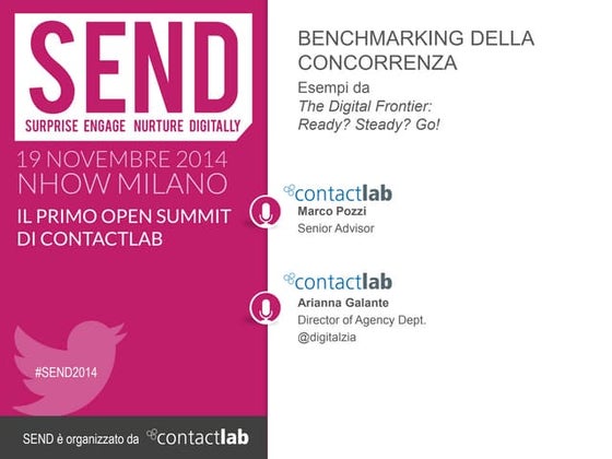 SEND | Benchmarking della concorrenza, esempi da The Digital Frontier: Ready?...