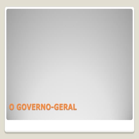 2 governo geral