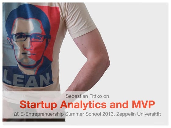 Lean Startup Analytics and MVP – Lecture and Workshop at Zeppelin University