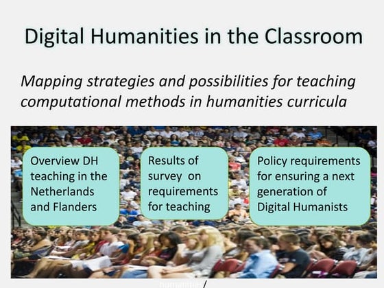 Digital Humanities in the Classroom