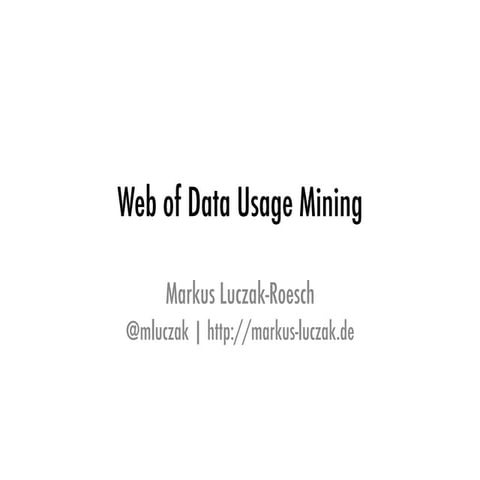 Web of Data Usage Mining