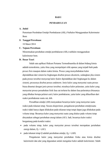 laporan praktikum penentuan-perubahan-entalpi-pembakara-laprak