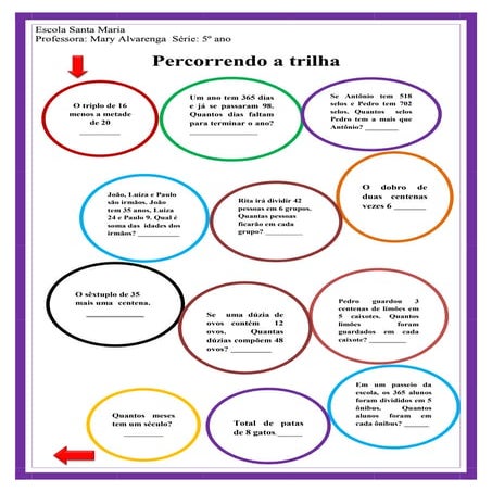  Problemas  - Percorrendo a trilha 