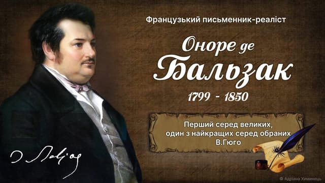 Біографія Оноре де Бальзака. Презентація