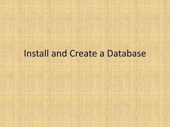 2, OCP - installing and creating a database