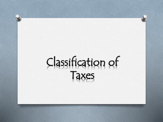 taxation