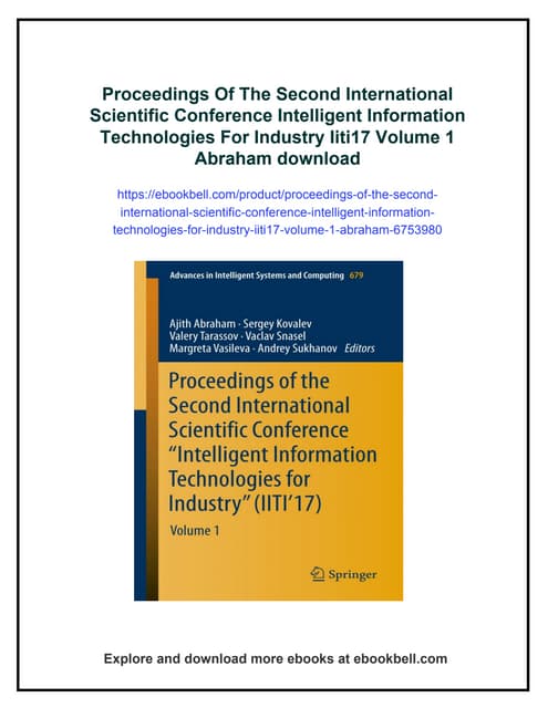 Proceedings Of The Second International Scientific Conference Intelligent Inf...