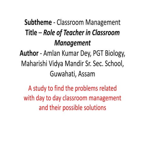 EDUCARNIVAL 2016 at IIT DELHI - Presentation by Amlan Kumar Dey