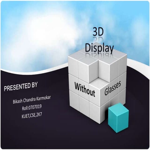 3D display without glasses