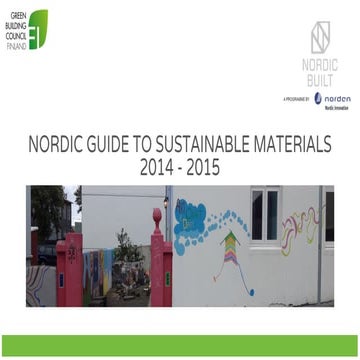 [Vihreä Foorumi] Jessica Karhu - Nordic Guide to Sustainable Materials