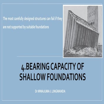 4. Shallow Foundations
