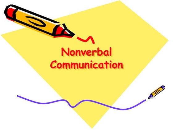 6. nonverbal communication