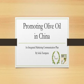 Promoting Olive Oil in Chinan presentation2