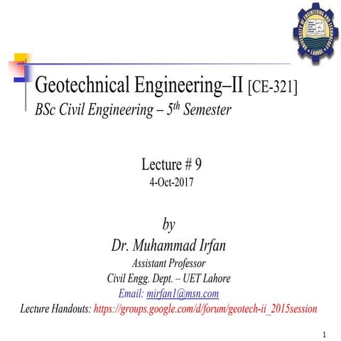 Geotechnical Engineering-II [Lec #9+10: Westergaard Theory]