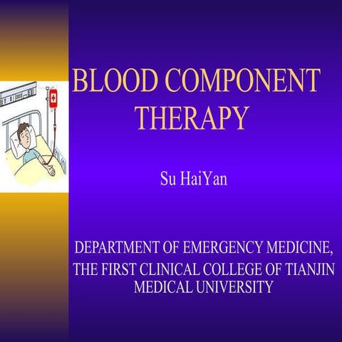 blood component therapy