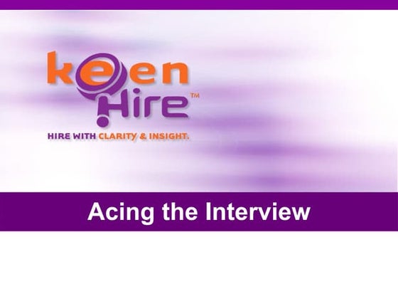 Acing The Interview Candidate