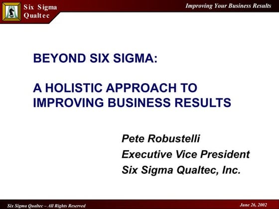 Holistic Approach