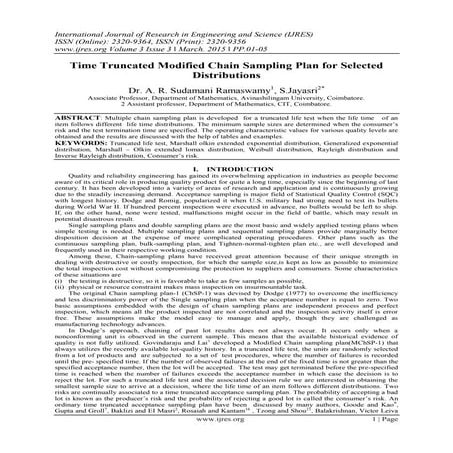 Time Truncated Modified Chain Sampling Plan for Selected Distributions