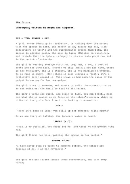 A2 script the future