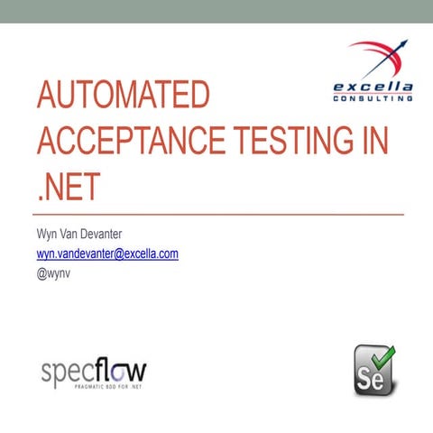 Automated Acceptance Tests in .NET