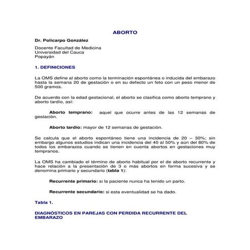 Aborto