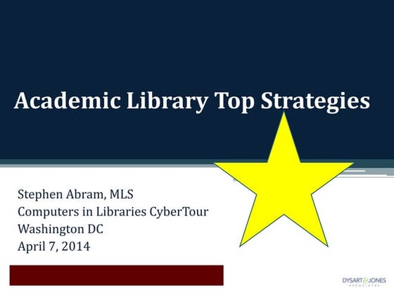 Academic llibrariescybertour2014
