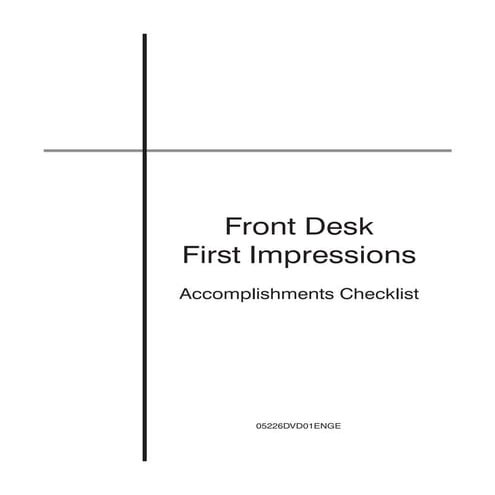 Front Office Training Manual