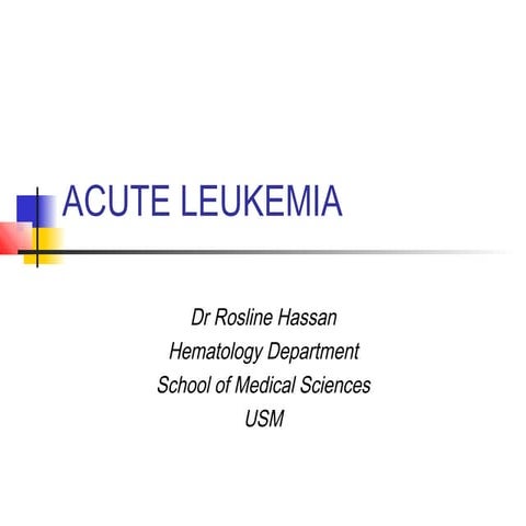 Acute leukaemia 
