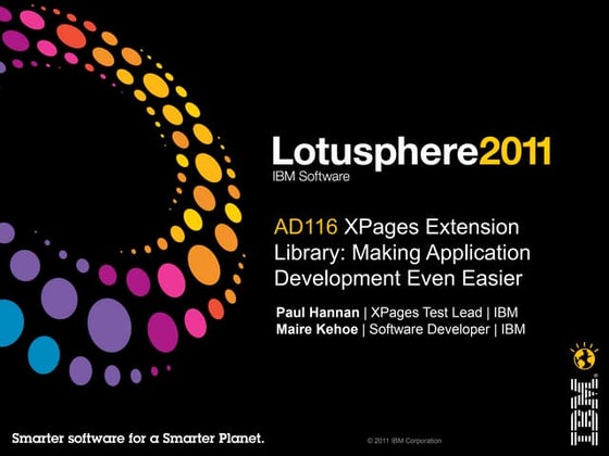 AD116 XPages Extension Library: Making Application Development Even Easier