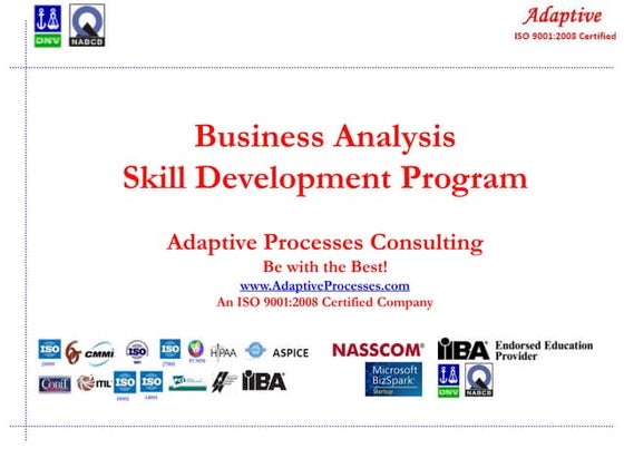Adaptive business analysis skill enhancement program v6.0 slideshare