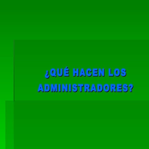 Los Administradores - Organización Empresas I
