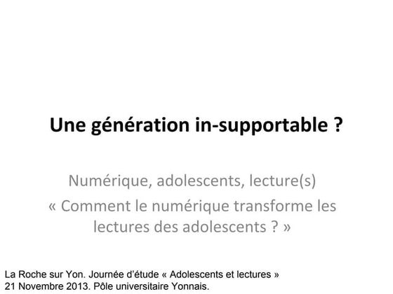 Comment le numérique transforme les lectures des adolescents ?