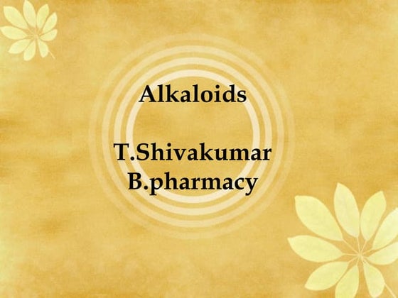 Alkaloids