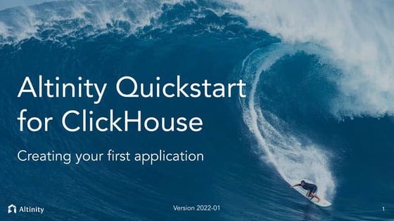 Altinity Quickstart for ClickHouse