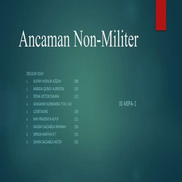 Ancaman Non-Militer