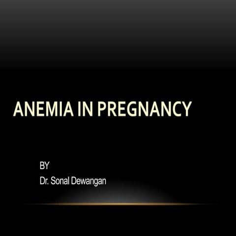 Anemia in Pregnancy is the most common medical condition