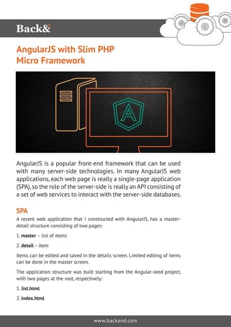 AngularJS with Slim PHP Micro Framework
