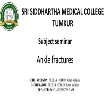Ankle seminar