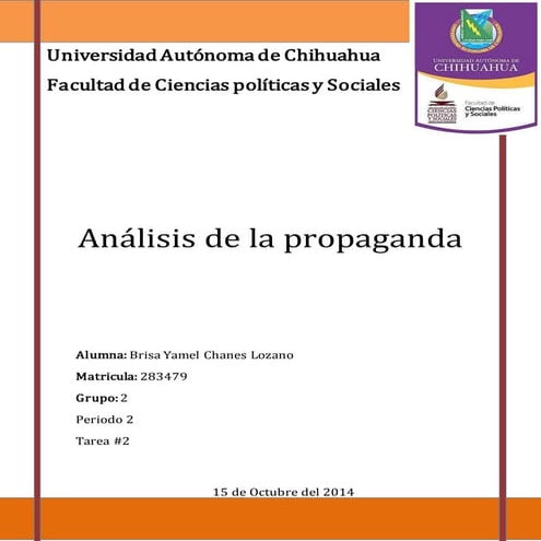 Análisis de la propaganda