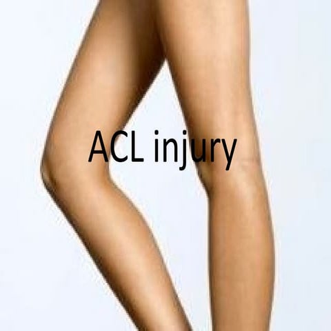 Anterior Cruciate ligament Injury 