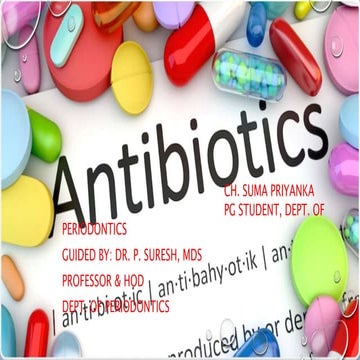 Antibiotics in dentistry