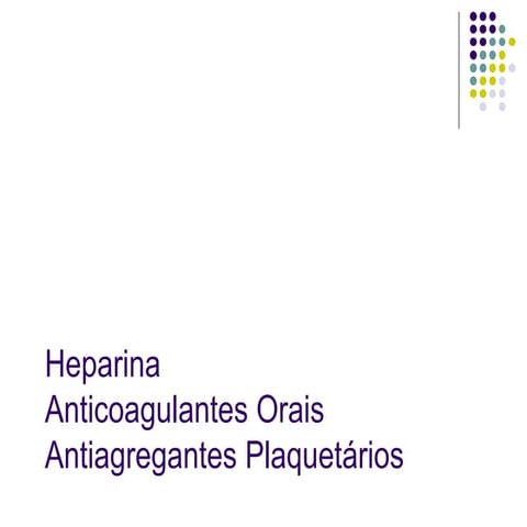 Anticoag. e antiagreg.