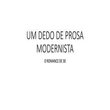 O romance de 30