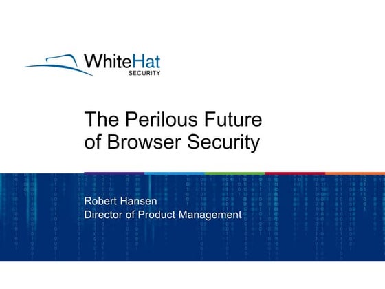 Appsec usa roberthansen