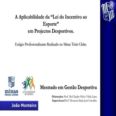 Relatório final - Lei do incentivo ao esporte