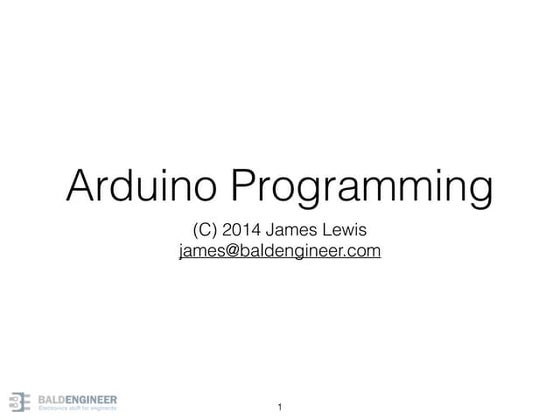 Introduction to Arduino Programming