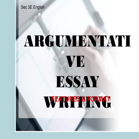 Argumentative essay writing teacher slides