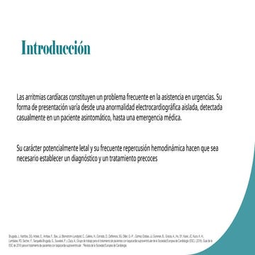 Arritmias subir en el campo de la medicina de urgencias
