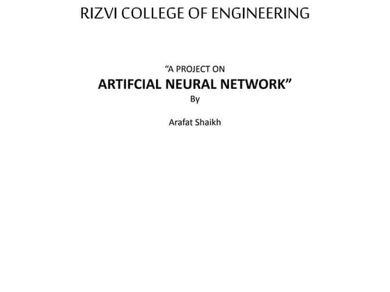 Artificial neural network
