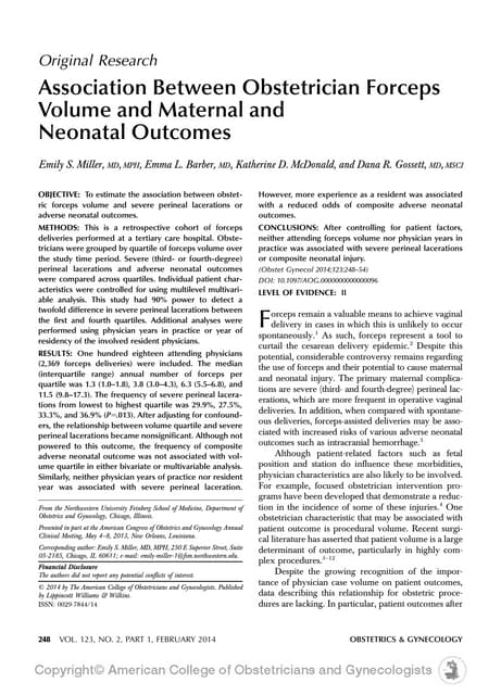 Association between obstetrician_forceps_volume.5